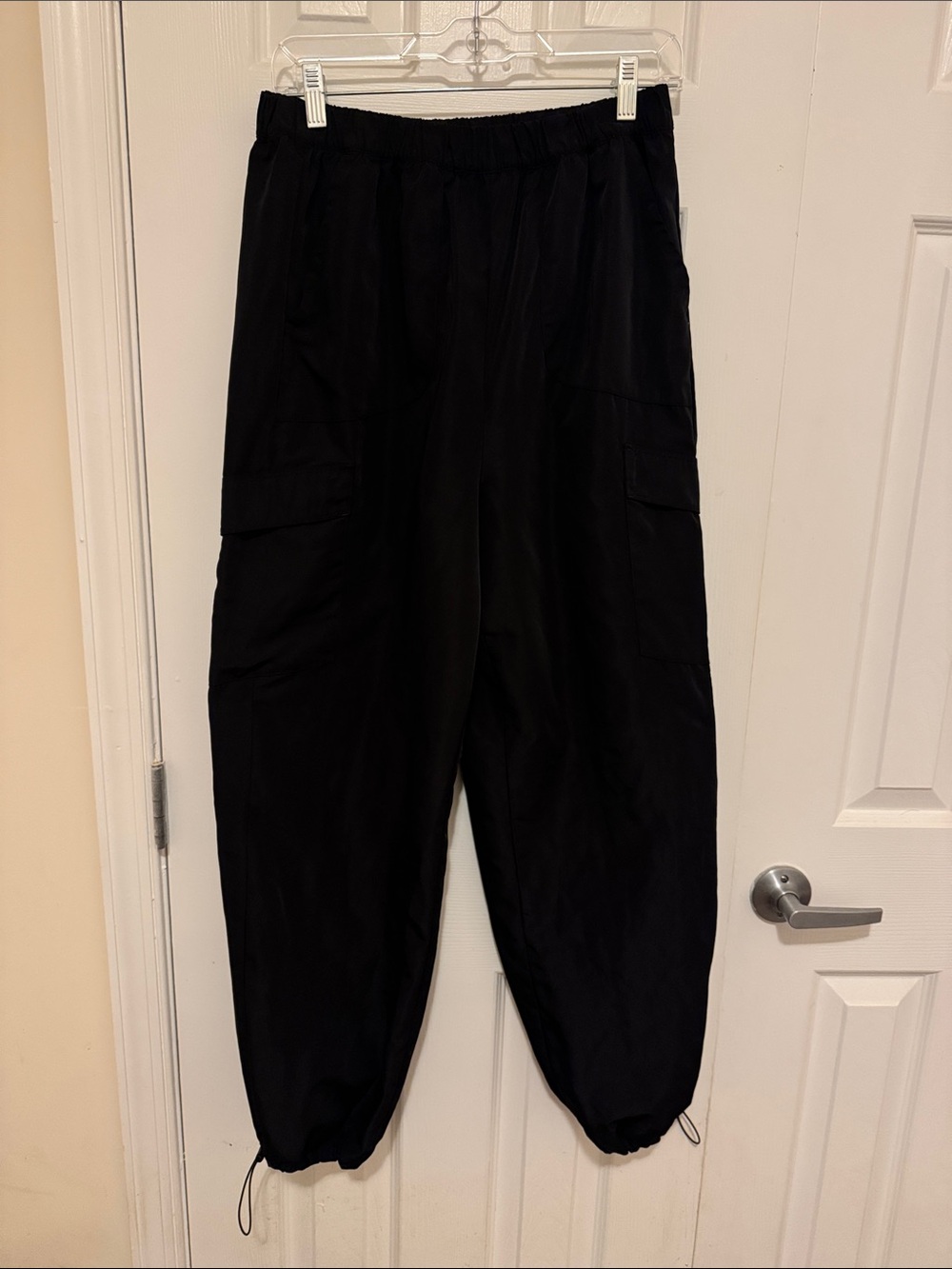 Women’s Zella Black Lightweight Jogger Pants Drawstring Tapered (M)